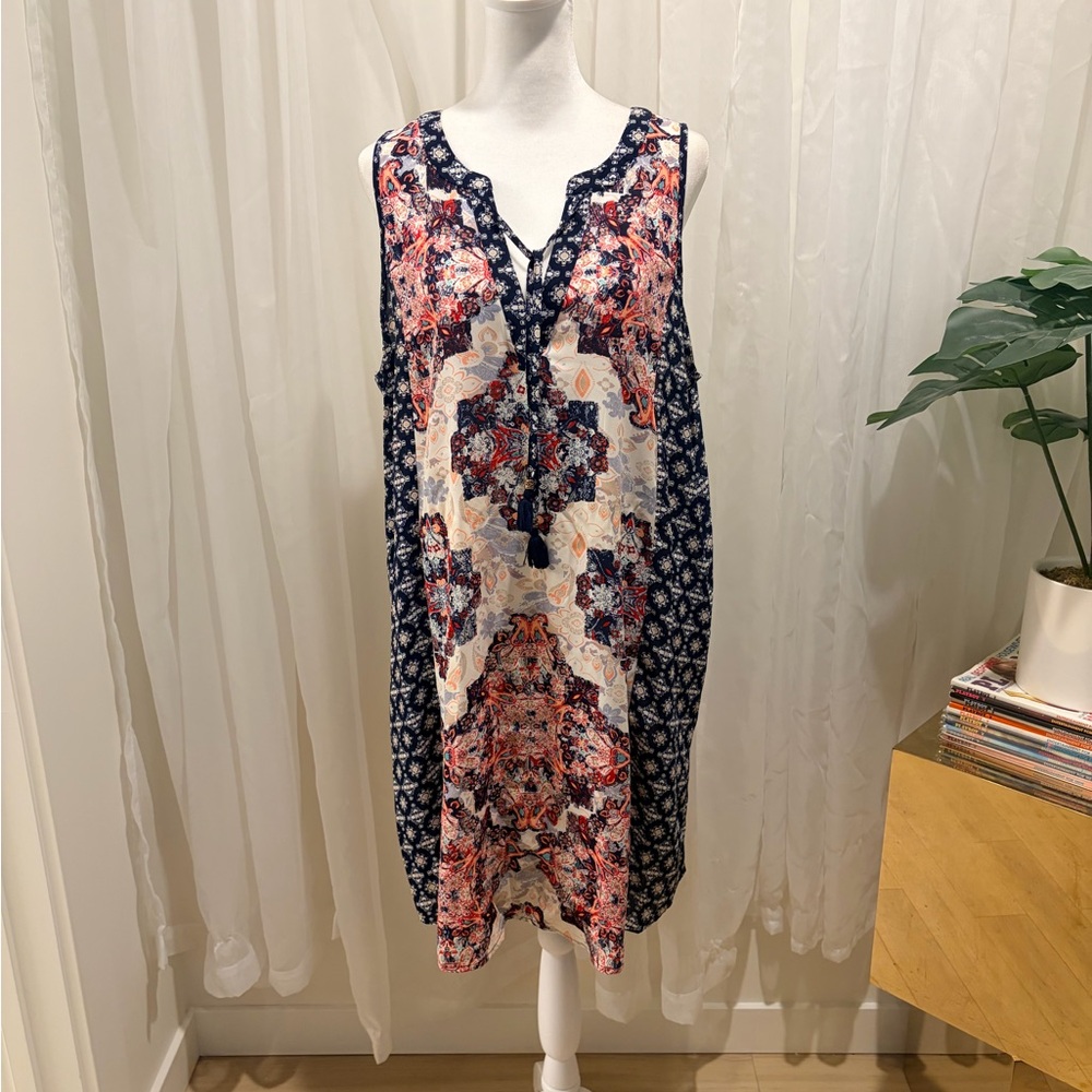 Target Xhilaration Multicolor Patterned Swim Cover-Up Dress size XXL